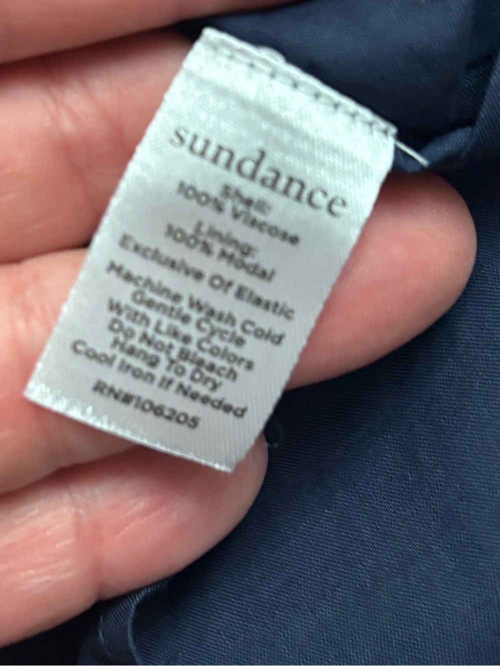 Sundance large v neck ruffle blue white paisley midi dress nautical beachy lined - Picture 8 of 8